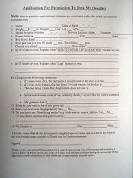 Application To Date My Daughter Kids Dating My Daughter Boyfriend Application Parenting Fail
