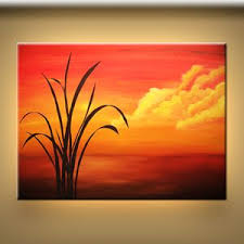 Wall Art Landscape And Flowers Art Modern Abstract Art Paintings Gallery 3 Abstract Art Painting Art Painting Gallery Sunset Painting