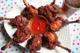 2 small aluminum baking pans (1 for steam, 1 for chicken). Chicken Lollipop Recipe Restaurant Style Chicken Lollipop Recipe Yummy Tummy