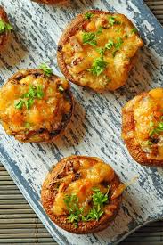 Beef And Cheese Stuffed Mushrooms Appetizer Recipe With Ground Beef Appetizer Gr Mushroom Appetizer Recipes Bacon Recipes Appetizers Indian Appetizer Recipes