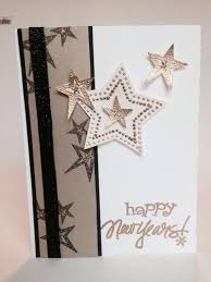 Happy New Years Card Stars Greeting Card By Artfuldesigner New Year Cards Handmade Happy New Year Cards New Year Card
