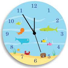 Clock crafts help the kids to learn about time and the importance of time. Amazon Com Life Under The Sea Wall Clock Kids Wall Clock Ocean Theme Children Room Decor Handmade