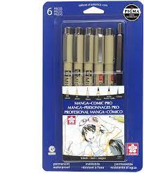 Outsource your anime drawing project and get it quickly done and delivered remotely online. Amazon Com Sakura 50201 6 Piece Pigma Manga Comic Pro Drawing Kit Black Arts Crafts Sewing