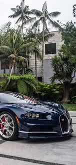 Bugatti Blue Supercar Palm Trees 1242x2688 Iphone 11 Pro Xs Max Wallpaper Background Picture Image