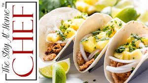 Tacos Al Pastor Are Thinly Sliced Pieces Of Marinated Pork That Make For The Best Taco Serve Them Up With So Stay At Home Chef Home Chef Homemade Dinner Rolls