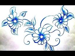 Must Watch Learn How To Draw Basic Simple Hibiscus Flower For New Learner Youtube Fabric Painting Easy Flower Painting Simple Flower Drawing