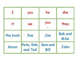 There are five dogs in the street. Noun Pronoun Sort And Match By Rebecca S Resource Room Tpt