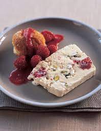 Raspberry And Nougat Semifreddo Recipe From Desserts By James Martin Cooked Recipe Semifreddo Recipe Desserts Chilled Desserts