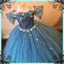 New Cinderella Inspired Blue Sparkly Tutu Dress Embellished Etsy Kids Formal Dresses Princess Ball Gowns Tutu Dress