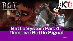 Buat ngedownload film attack on titan: A O T Wings Of Freedom Part 4 Decisive Battle Signal Youtube