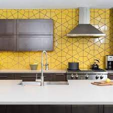 There are also tiles that give the appearance of natural stone including slate, marble and other raw finishes. 58 Ideas For Kitchen Yellow Tiles Colour Yellow Kitchen Tiles Bold Kitchen Yellow Kitchen Decor