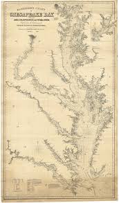 Monumental Chart Of Chesapeake Bay By George Eldridge
