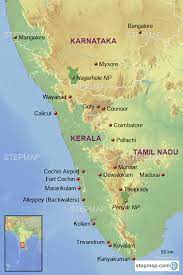 At least 6 days required to explore karnataka tourism. Stepmap Template Karnataka Kerala 2 3 Landkarte Fur India