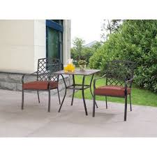 Mainstays Grayson Court 3 Piece Bistro Set Outdoor Bistro Set Outdoor Patio Decor Patio Table Set