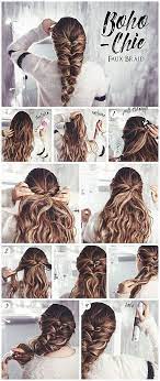 Hair Tutorial Bohemian Chic Faux Braid Simplebraidedhair Simplehairdo Click Now To See More Hair Styles Faux Braids Long Hair Styles