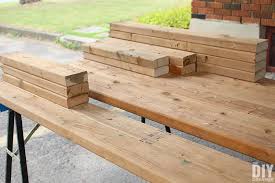 Most of these amazing outdoor projects come with free woodworking plans so you can build them yourself easily! How To Build A 2x4 Outdoor Bar Table The Diy Dreamer