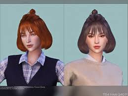 Custom content can bring realism to the sims 4. Hair G40 By Daisysims The Sims Resource Sims 4 Hairs