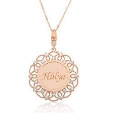 Gumus Kisiye Ozel Isimli Tasli Plaka Kolye 131 8 Tl Gold Necklace Jewelry Necklace
