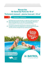 Traitement Mensuel Chlore Et Oxygene Actif Bayrol Pour Piscines 10 M 1199010