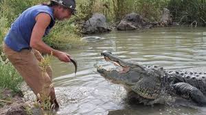 Adam Sandler with Morris the Alligator