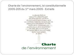 La Charte De Lenvironnement Connaissez Vous Fous De Toc