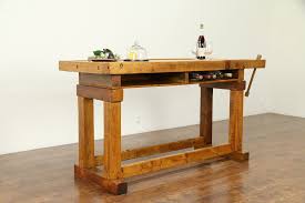 carpenter antique workbench, kitchen