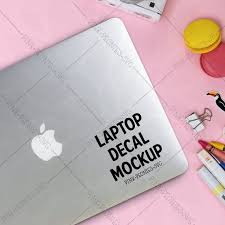 Free Pink Cover Laptop Decal Mockup Laptop Mockup Decal Mockup Psd Mockup Free Psd Free Packaging Mockup Free Psd Mockups Templates