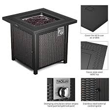 We did not find results for: Tacklife Propane Fire Pit Table 28 Inch 50 000 Btu Auto Ignition Gas Fire Pit Table With Cover Outdoor Companion Etl Certification Strong Striped Steel Surface Table In Summer Stove In Winter Pricepulse