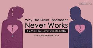 The silent treatment is a common pattern of conflict in committed, romantic relationships. Why The Silent Treatment Never Works And 6 Ways To Communicate Better