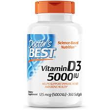 It is absorbed easily as it. Amazon Com Doctor S Best Vitamin D3 5 000 Iu For Healthy Bones Teeth Heart And Immune Support Non Gmo Gluten Free Soy Free 360 Count Pack Of 1 Health Personal Care