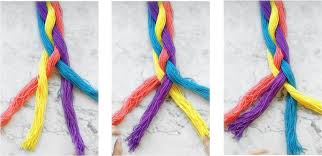 Start at one ear with four large sections of hair, then braid across, continuing to add in large sections of hair all the way around. 3 Methods For Braiding Four Strand Braids Curlyfarm Com