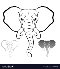 Stylized Elephant Head Royalty Free Vector Image Elephant Outline Elephant Drawing Elephant Head Check out our elephant outline selection for the very best in unique or custom, handmade pieces from our digital shops. stylized elephant head royalty free
