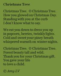 The Poem Farm Goodbye To Christmas Trees Poetry Ideas Poems Mini Lessons