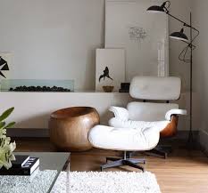 Classic Lounge Chair Ottoman Black Interior Interior Design Home