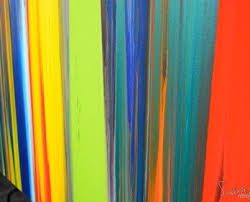 For painting vertical stripes on walls ideas are abundant on sites like pinterest. Lines Painting Original Multi Coloured Art Striped Modern Art