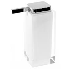 These convenient accessories contribute to the look of your bath and kitchen décor. Gedy Ra80 02 By Nameek S Rainbow Square White Countertop Soap Dispenser Thebathoutlet