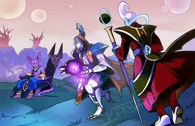Whis and Beerus Training (COMMISSION) by squarerootofdestiny -- Fur  Affinity [dot] net