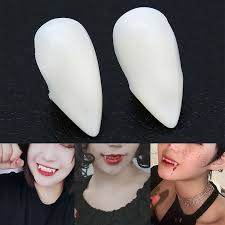 Any color works, but you'll obviously be better off with adhesive that's white or clear. Four Size Party Halloween Resin Vampire Teeth Kids Cosplay Non Toxic Fangs Dentures Props Costume False Teeth Party Diy Decorations Aliexpress