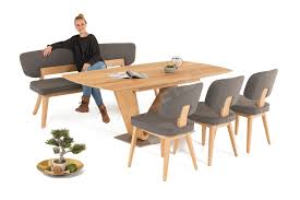 Essgruppe »lynn + brooke«, (set, 5 tlg.), mit tisch in eichefarben sägerau, breite 120 cm. Gwinner S Design Essgruppe Mit Bank Madrid Mobel Letz Ihr Online Shop