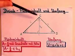 Die winkelsumme im dreieck ist 180°. Dreieck Flacheninhalt Und Umfang Berechnen Youtube