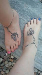Mother Daughter Ankle Bracelet Tattoos Women Anklets Ankle Bracelet Tattoo Foot Jewelry