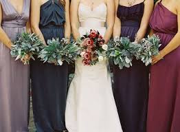Winter Bouquets Fall Bridesmaid Dresses Enchanted Garden Wedding Jewel Tone Bridesmaid