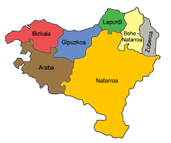 Resultado de imagen de mapa actual de euskal herria