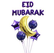 Eid Mubarak Letter Balloons 32 Inch Foil Moon Eid Al Firt Ramadan Part Ppaarrttyy
