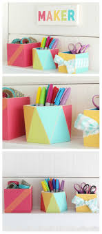 Fun Easy Customizable Office Accessories You Can Grab All The Supplies At Target Craft Room Office Office Accessories Diy Projects