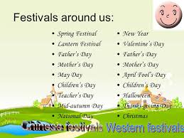 What is the history of father's day? Festivals Around Us Spring Festival Lantern Festival Father S Day Mother S Day May Day Children S Day Teacher S Day Mid Autumn Day National Day New Year Ppt Download