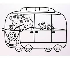 Maybe you would like to learn more about one of these? Peppa Pig Camper Van Coloring Page Coloring And Drawing