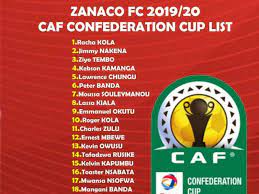 Caf confederations cup 2020/2021 scores, live results, standings. Zanaco Unveil 29 Man Caf Confederation Cup Squad Futaa Com Zambia