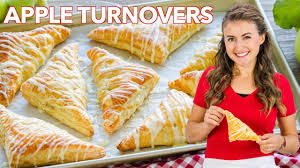 Homemade Apple Turnovers With A Filling That Tastes Like Apple Pie In Flaky Puff Pastry Dough Watch The Turnover Recipes Apple Turnover Recipe Apple Turnovers