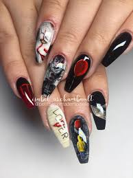 You Ll Float Too It Itnail Itnailart Nails Nailart Halloween Halloweennails Halloweennailart 2 Manicura De Unas Disenos De Unas Halloween Gel De Unas